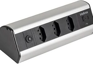 Protetor Eletrônico com 3 tomadas e 2 USB EPE 4003 para bancada Intelbras Protetor Eletrônico com 3 tomadas e 2 USB EPE 4003 para bancada Intelbras