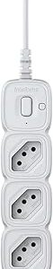 Protetor Eletrônico Intelbras com 3 Tomadas EPE 2003 Branco