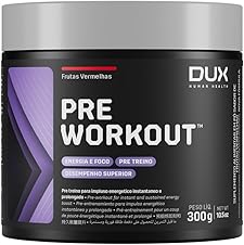 R9,90  DUX Pré Treino Bifásico Pre Workout Original Sabor Maçã Verde 300G Dux NutritionDUX Pré Tr