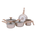 Conjunto De Panelas Sartin Champagne 5 Peças Cerâmica Mimo Style Conjunto De Panelas Sartin Champagne 5 Peças Cerâmica Mimo Style
