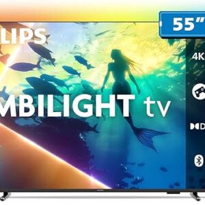 23% off Oferta Preço da Oferta: R$ 2.459,00 De: R$ 3.199,00 PHILIPS, Smart TV Ambilight 55