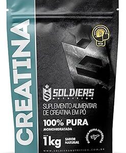 Creatina 1kg Suplemento Monohidratada 100% Pura – Soldiers Nutrition