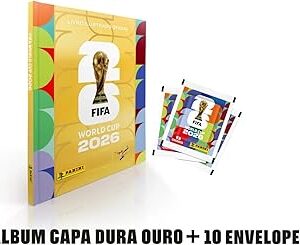 Kit 70 Figurinhas + Álbum Copa Do Mundo Fifa 2026 Panini Brochura C/ 70 Figurinhas