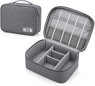 Estojo Organizador Bolsa Para Cabos E Acessórios Eletrônicos (Cinza) Estojo Organizador Bolsa Para Cabos E Acessórios Eletrônicos (Cinza)
