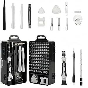 Conjunto de chaves de fenda de precisão de 115 peças para telefone, computador, relógio, console, óculos, eletrônico, kit