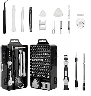 Conjunto de chaves de fenda de precisão de 115 peças para telefone, computador, relógio, console, óculos, eletrônico, kit Conjunto de chaves de fenda de precisão de 115 peças para telefone, computador, relógio, console, óculos, eletrônico, kit