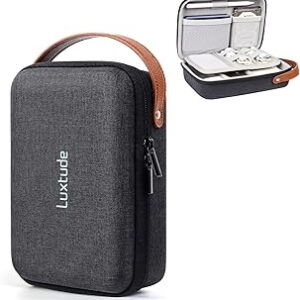 Luxtude Estojo Organizador Eletrônico de Viagem, Estojo Rígido para Acessórios Eletrônicos, Mouse/SD/Dinheiro/Cartão/Caneta Luxtude Estojo Organizador Eletrônico de Viagem, Estojo Rígido para Acessórios Eletrônicos, Mouse/SD/Dinheiro/Cartão/Caneta