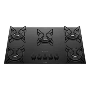 Cooktop 5 Bocas Mesa De Vidro Atlas Agile Up Bivolt Preto