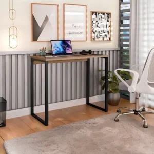 Escrivaninha Industrial Mesa Estudo Aparador Office Aço Mdf Escrivaninha Industrial Mesa Estudo Aparador Office Aço Mdf