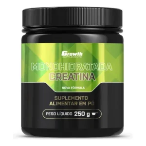 Creatina Monohidratada 250g Growth Supplements – Sem Sabor Em Pó
