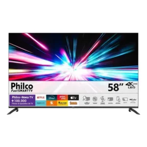 Smart Tv Philco 58 P58vik 4k Uhd Led Roku Dolby Audio Wi-fi Hdr10 110/220v Smart Tv Philco 58 P58vik 4k Uhd Led Roku Dolby Audio Wi-fi Hdr10 110/220v