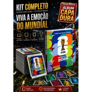 Álbum Da Copa Do Mundo 2026 Capa Dura Oficial +140 Figurinha