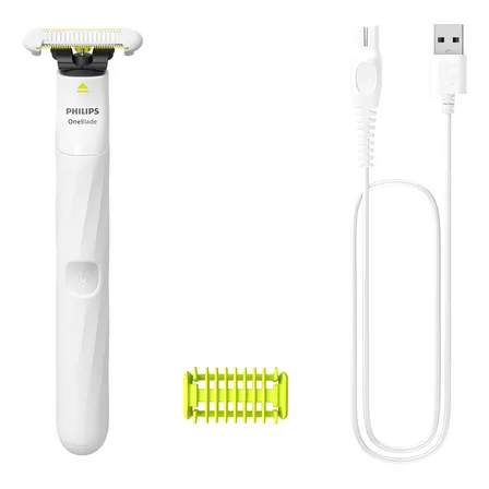 Aparador E Raspador Oneblade Intimate Qp1924/10 Philips Branco 127/220v Aparador E Raspador Oneblade Intimate Qp1924/10 Philips Branco 127/220v