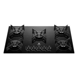 Cooktop 5 Bocas A Gs Electrolux Mesa De Vidro Efficient Grade De Ao Fosco (ke5gr) Bivolt