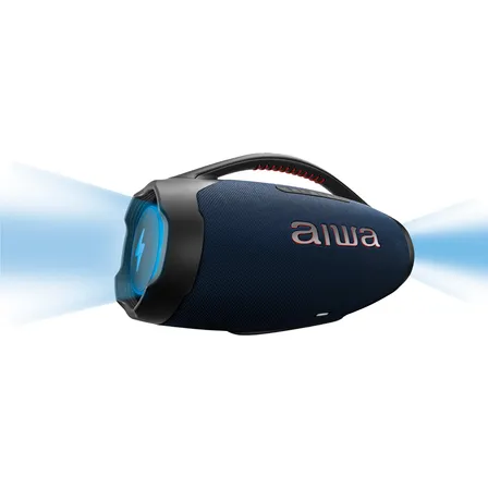 Caixa De Som Boombox Plus Aiwa Bbs-01-lbl 200w Bluetooth 30h Ip66 Usb Rgb Azul 127/220v Caixa De Som Boombox Plus Aiwa Bbs-01-lbl 200w Bluetooth 30h Ip66 Usb Rgb Azul 127/220v