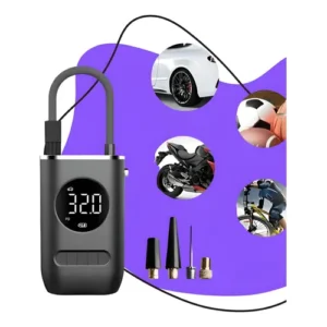 Mini Compressor De Ar Portátil Bateria Emergência Ignição Automotiva Potente Preto Compacto 127/220v