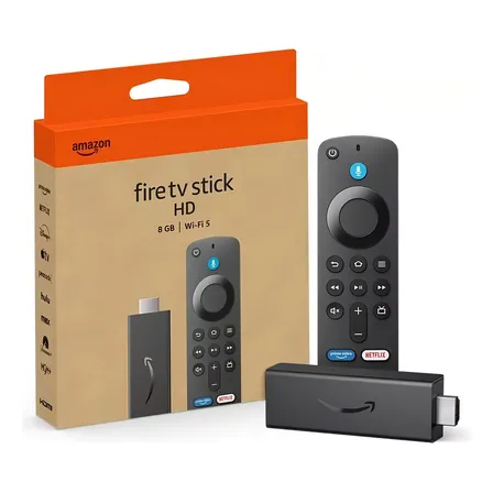 Amazon Fire Tv Stick Hd 4ª Gen Preto 8gb 1gb Wi-fi 5 (2024) De Voz Amazon Fire Tv Stick Hd 4ª Gen Preto 8gb 1gb Wi-fi 5 (2024) De Voz