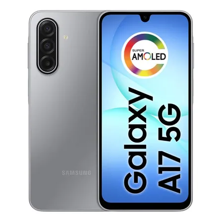 Celular Samsung Galaxy A17 5g Com Ia, 128gb, 4gb Ram, Câm De 50mp, Tela De 6.7 , Nfc, Ip54 – Cinza Celular Samsung Galaxy A17 5g Com Ia, 128gb, 4gb Ram, Câm De 50mp, Tela De 6.7 , Nfc, Ip54 – Cinza
