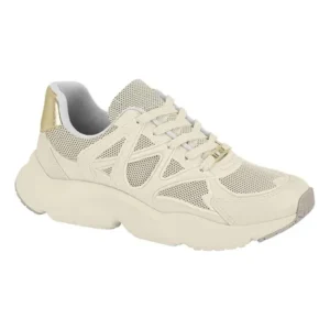 Tênis Vizzano Feminino Off White Leve Academia 1440.107 Tênis Vizzano Feminino Off White Leve Academia 1440.107