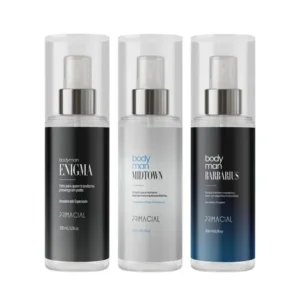 Kit Body Splash Masculino Barbarius + Enigma + Midtown 200ml Kit Body Splash Masculino Barbarius + Enigma + Midtown 200ml