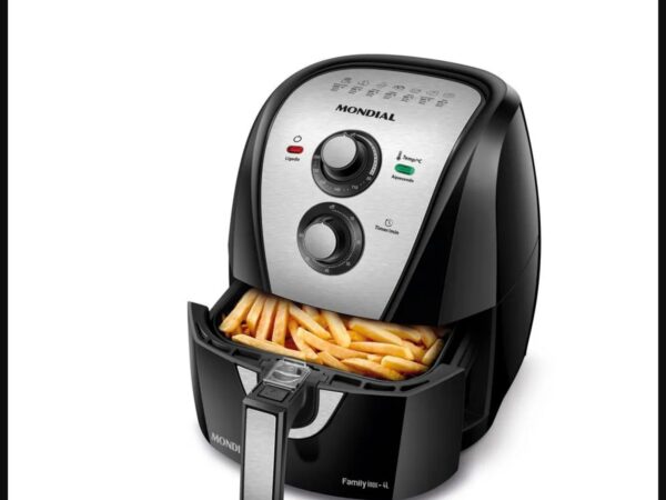 Air Fryer Mondial 4L AFN-40-BI – Preta/Inox Air Fryer Mondial 4L AFN-40-BI – Preta/Inox