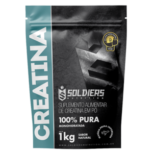 Creatina 1kg Suplemento Monohidratada Em Pó 100% Pura – Soldiers Nutrition Sem Sabor