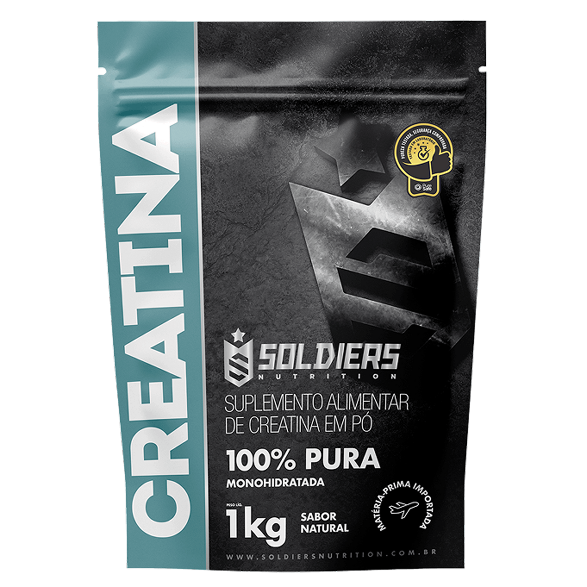 Creatina 1kg Suplemento Monohidratada Em Pó 100% Pura – Soldiers Nutrition Sem Sabor Creatina 1kg Suplemento Monohidratada Em Pó 100% Pura – Soldiers Nutrition Sem Sabor